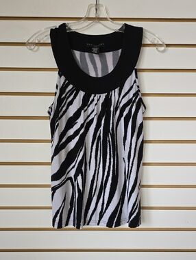 Apostrophe Zebra Print Tank Top MP